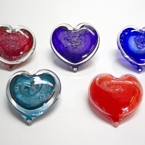 Memorial Heart Paperweight Collection