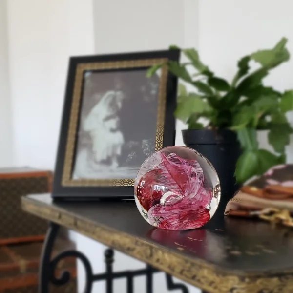 Circle of Life Paperweight - Ruby