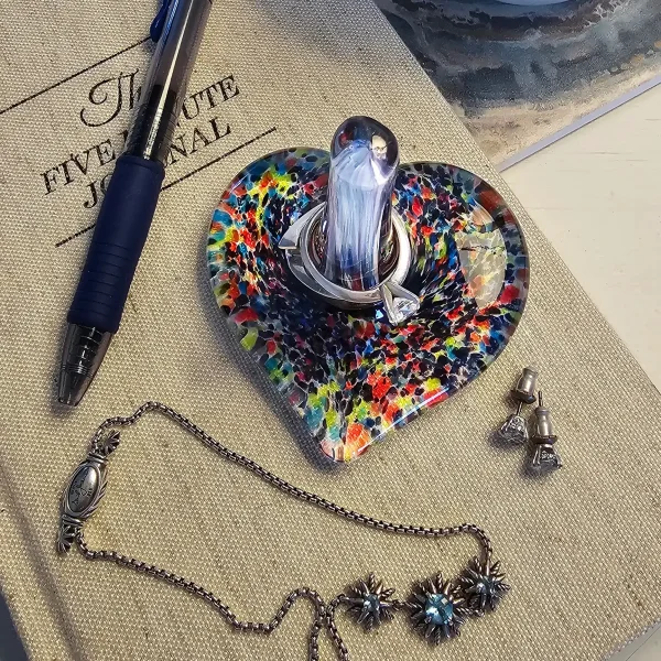 rainbow colorful ring holder