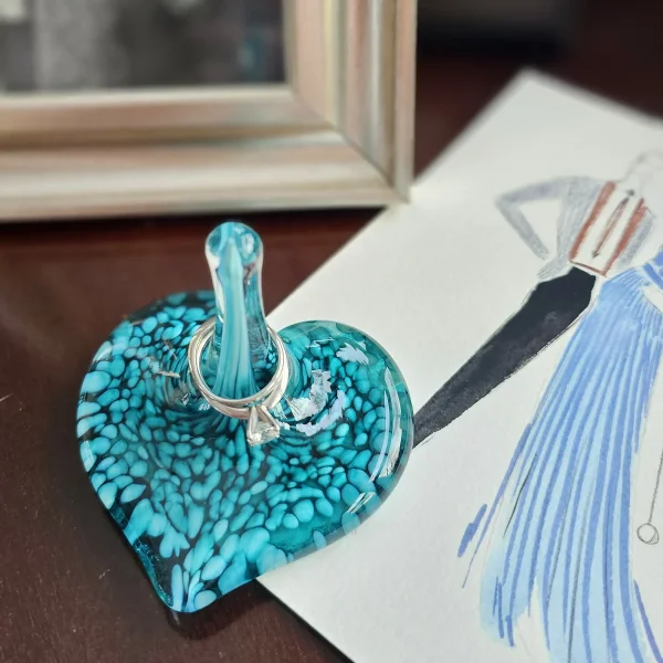 Glass Ring Holder - Emerald