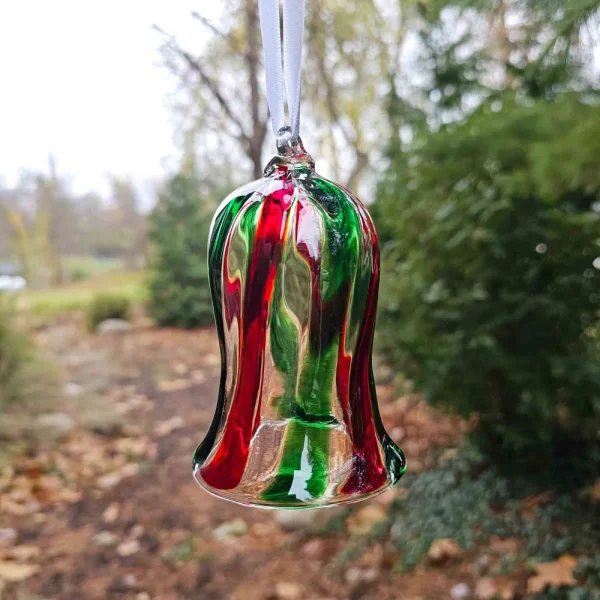 Glass Ornament - Holly Bell