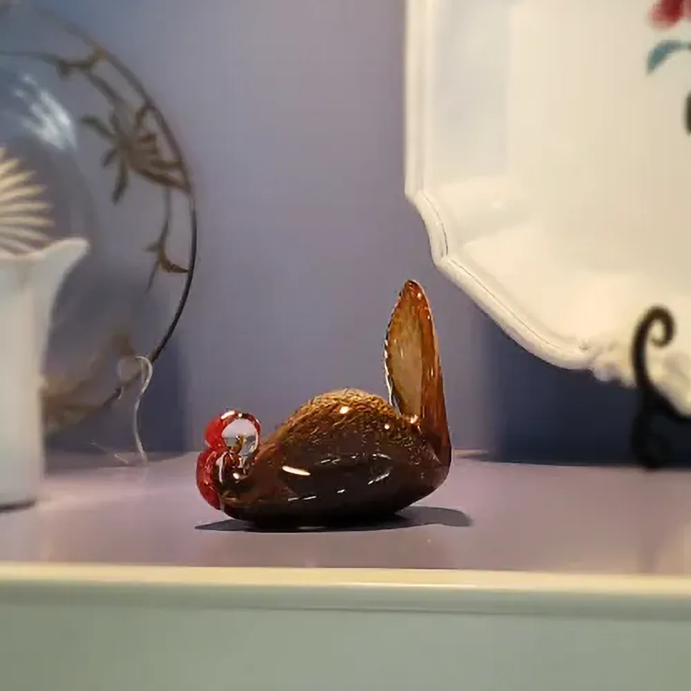 Glass Turkey Bird of Beauty - Image 3