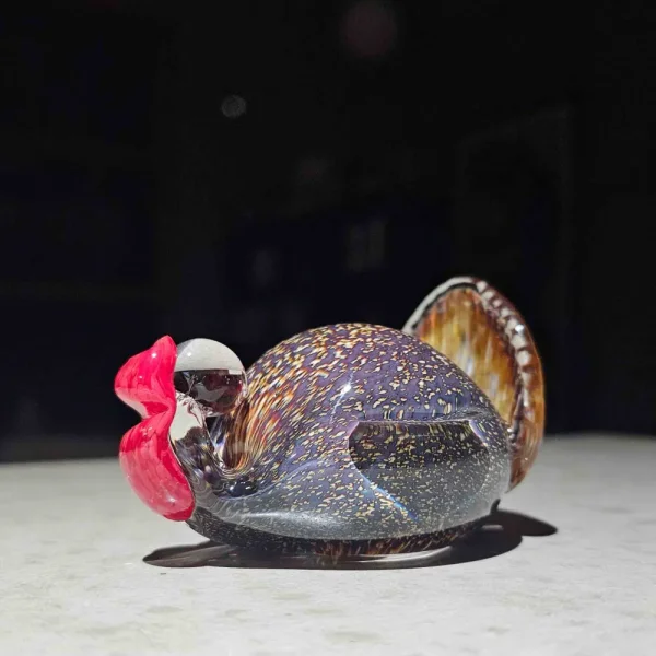 Glass Turkey Bird of Beauty