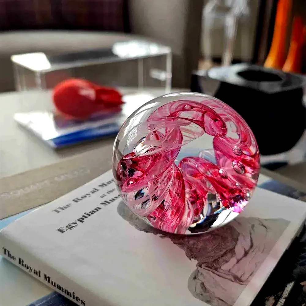 Circle of Life Paperweight - Ruby - Image 4
