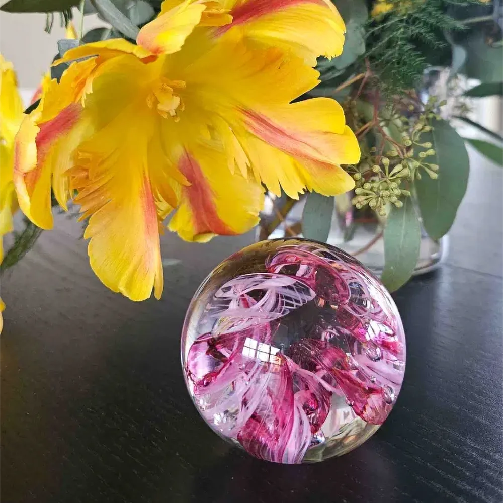 Circle of Life Paperweight - Ruby - Image 3