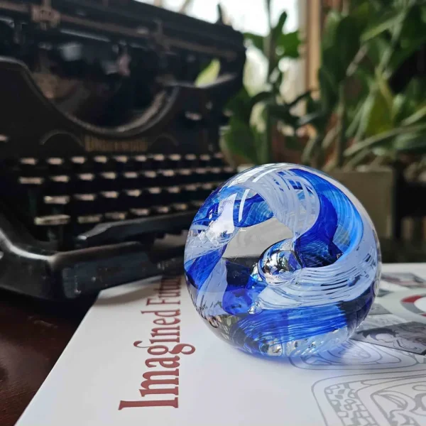 Circle of Life Paperweight - Royal Blue