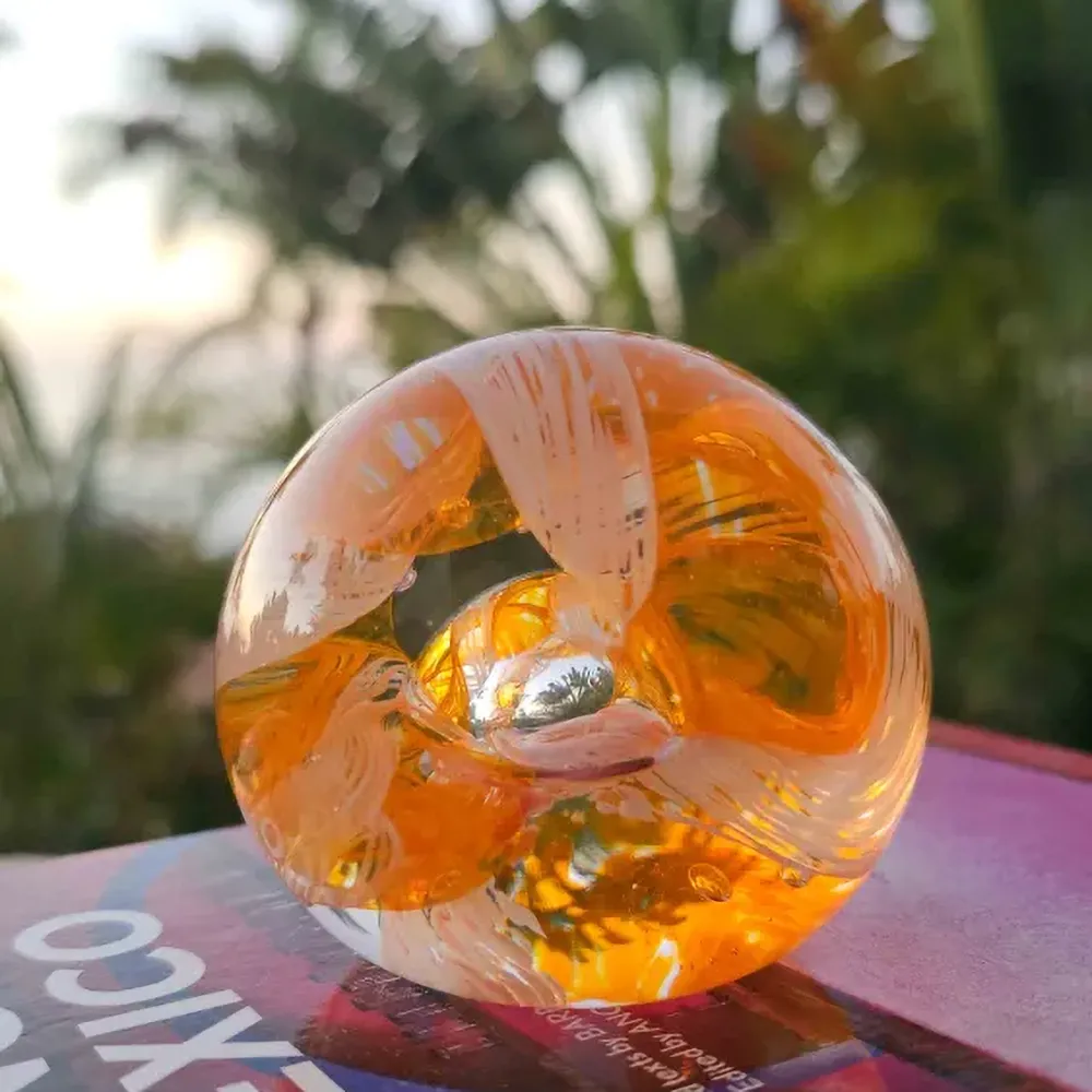 Circle of Life Paperweight - Orange - Image 5