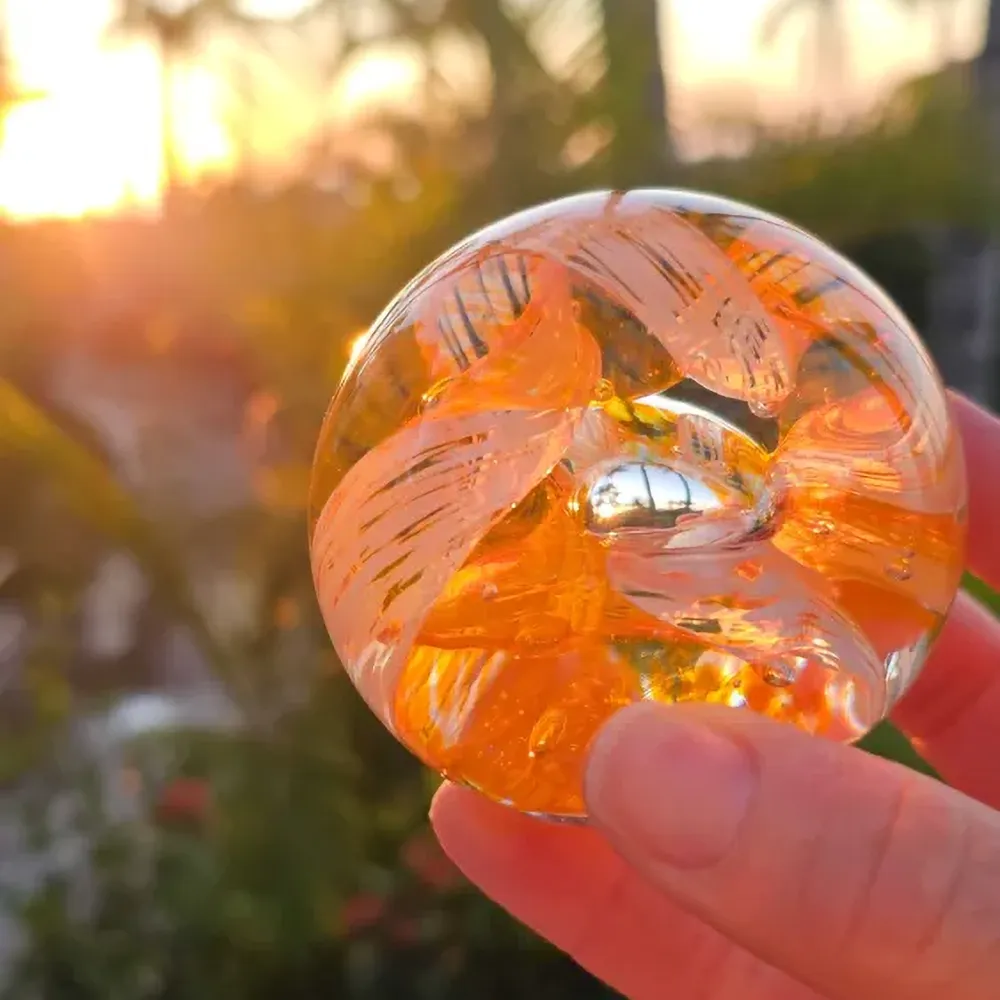 Circle of Life Paperweight - Orange - Image 4