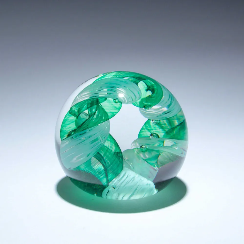 Circle of Life Paperweight - Emerald - Image 2