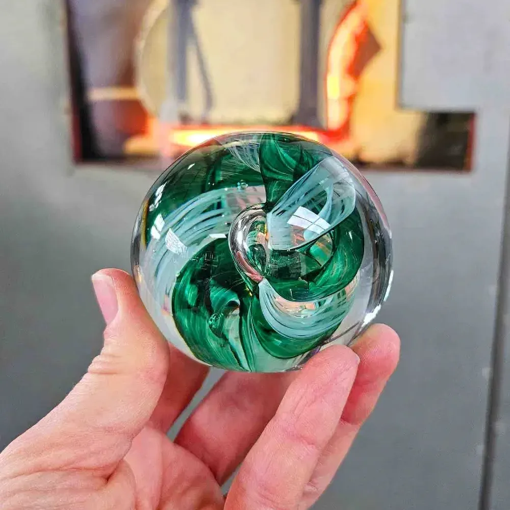 Circle of Life Paperweight - Emerald - Image 4