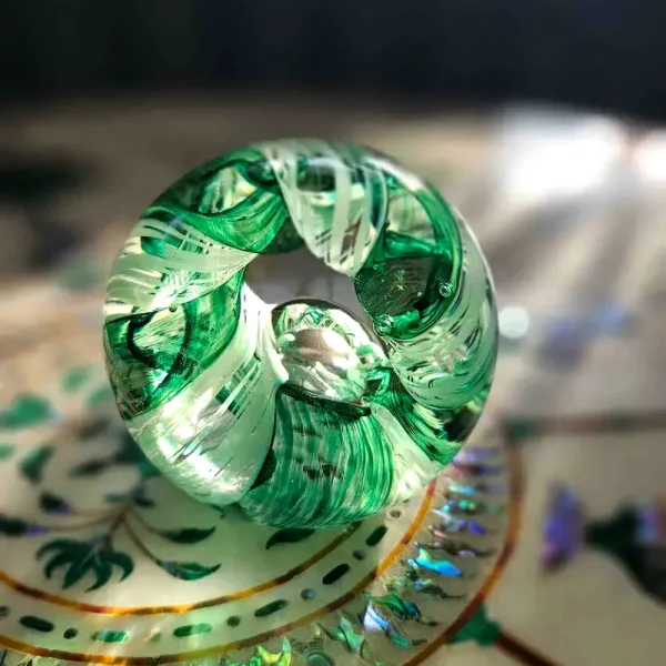 Circle of Life Paperweight - Emerald