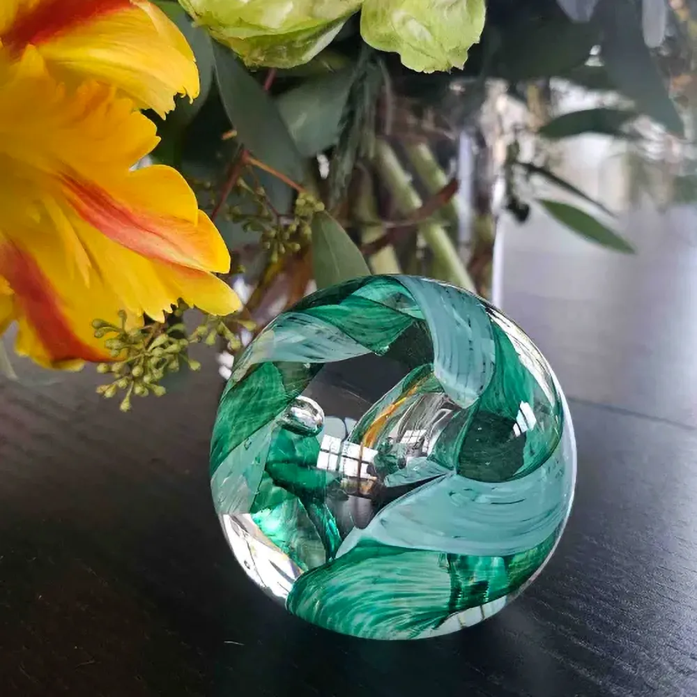 Circle of Life Paperweight - Emerald - Image 3