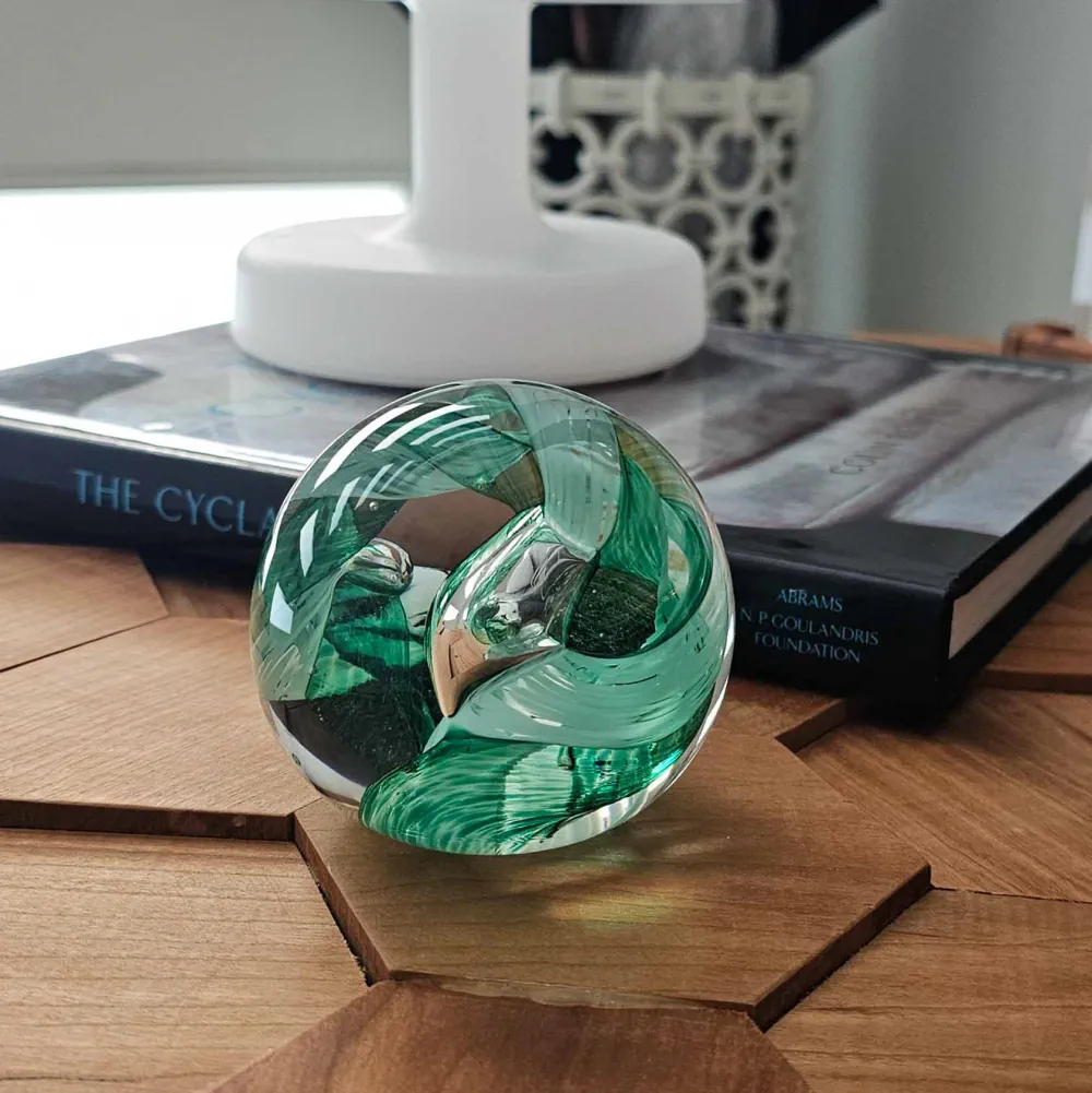 Circle of Life Paperweight - Emerald - Image 5