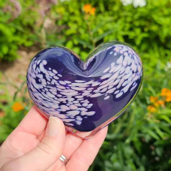 Heart Paperweight - Parisian Night