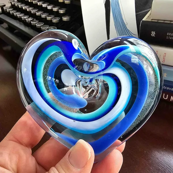 Heart Paperweight - Moonlight Dream