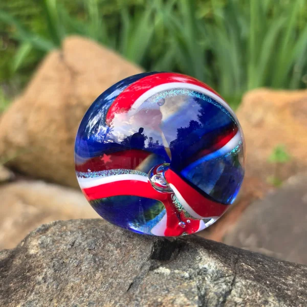 America the Beautiful Patriotic Paperweight