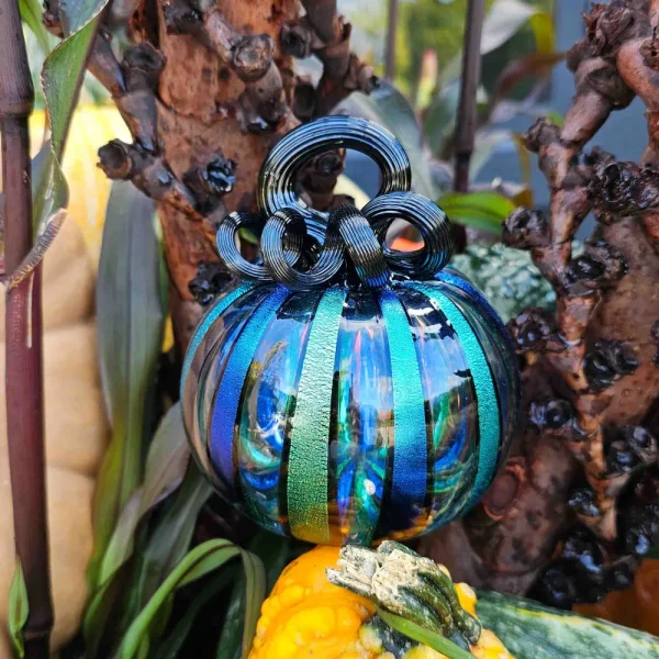 Starlight Double Dichroic Glass Pumpkin