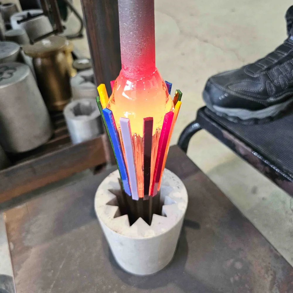 Rainbow Glass Pumpkin - Image 4