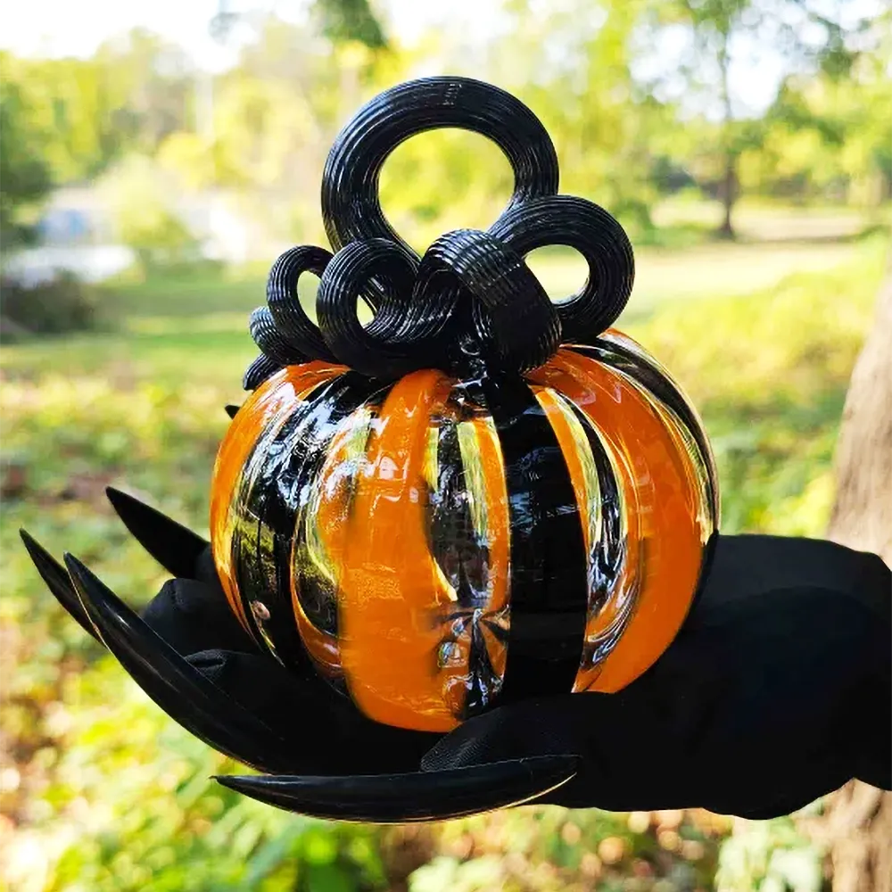 Samhain Glass Pumpkin