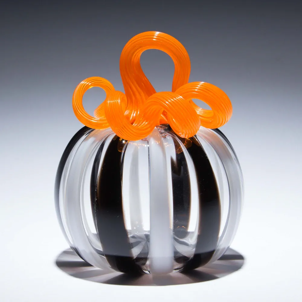 Tricky Treat Glass Pumpkin - Image 2